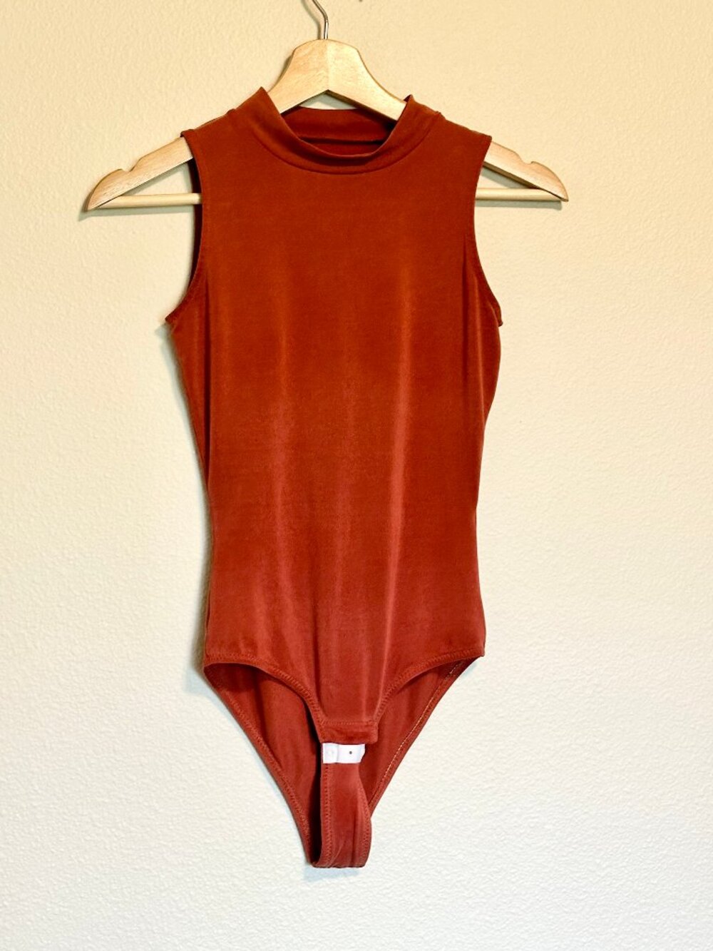 Madewell rust-toned sleeveless bodysuit